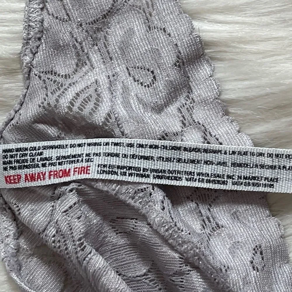 Intimately Free People Dove Grey Lace‎ Bralette
